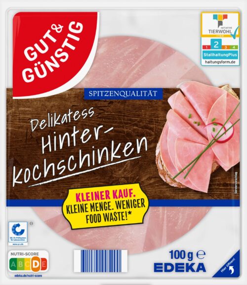 Gut & Günstig Hinter-Kochschinken 100g