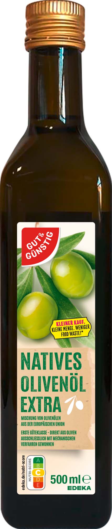 Gut & Günstig Natives Olivenöl extra virgin 500ml