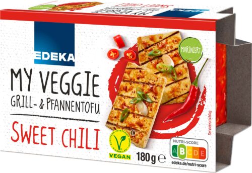 EDEKA My Veggie Grill- und Pfannentofu mariniert, Sweet Chili 180g