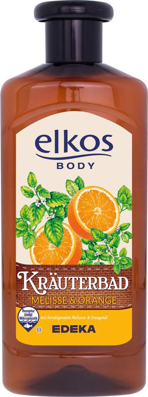 EDEKA elkos Kräuterbad Melisse & Orange 500ml