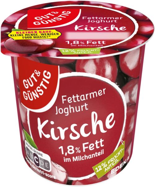 4311501009246 Gut & Günstig Fettarmer Fruchtjoghurt 1,8% Kirsche 150g