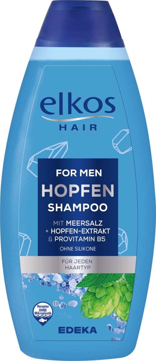 EDEKA elkos MEN Shampoo Hopfen & Meersalz 500ml