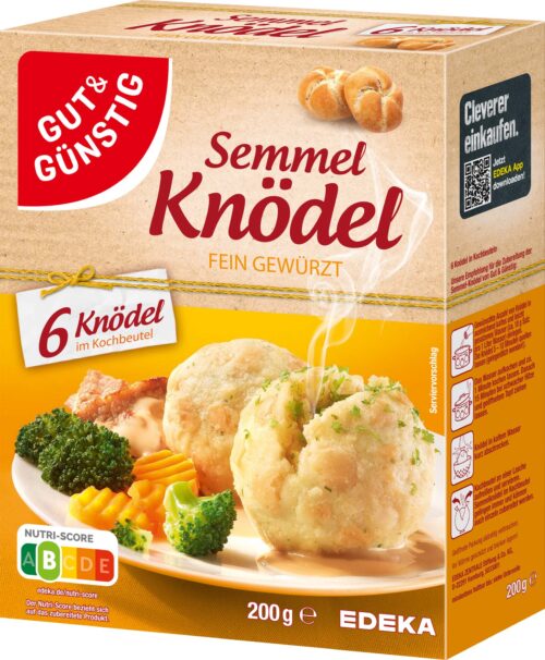 Gut & Günstig Semmel Knödel im Kochbeutel 200g