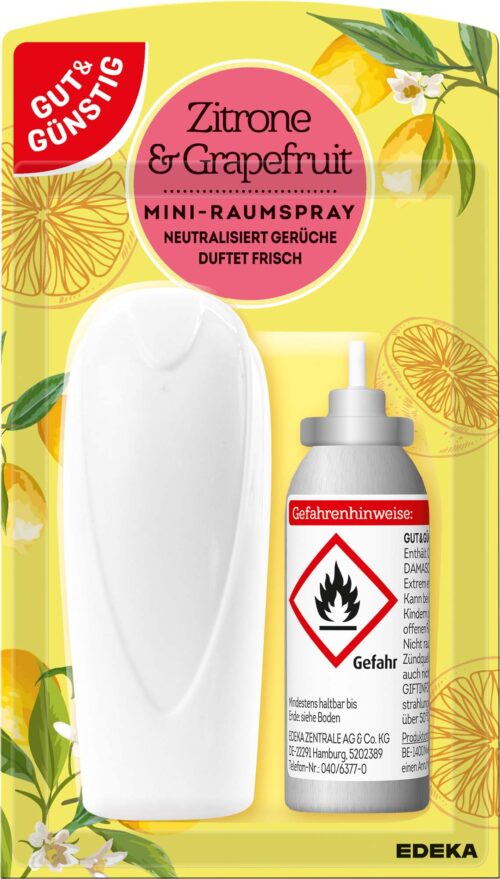 Gut & Günstig Mini-Raumspray Zitrone & Grapefruit Original 25ml