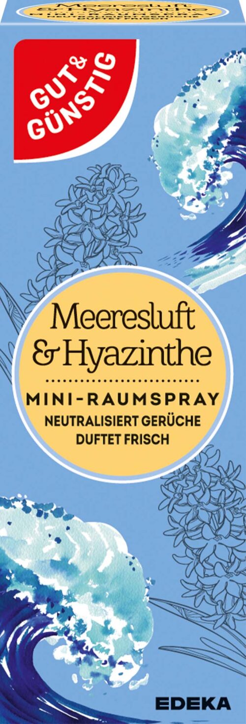 Gut & Günstig Mini-Raumspray Meeresluft & Hyazinthe Nachfüller 25ml