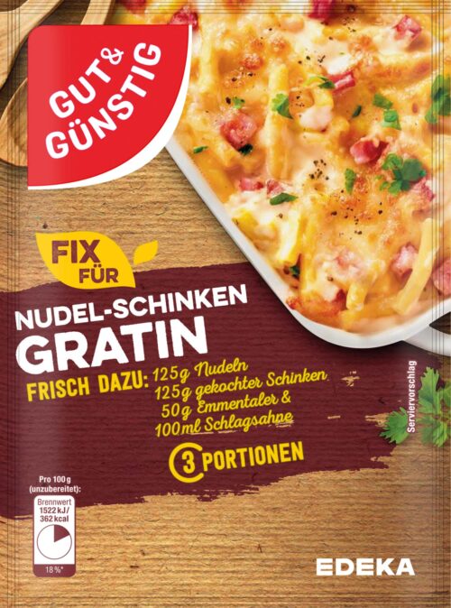 Gut & Günstig Fix für Nudel-Schinken-Gratin 30g