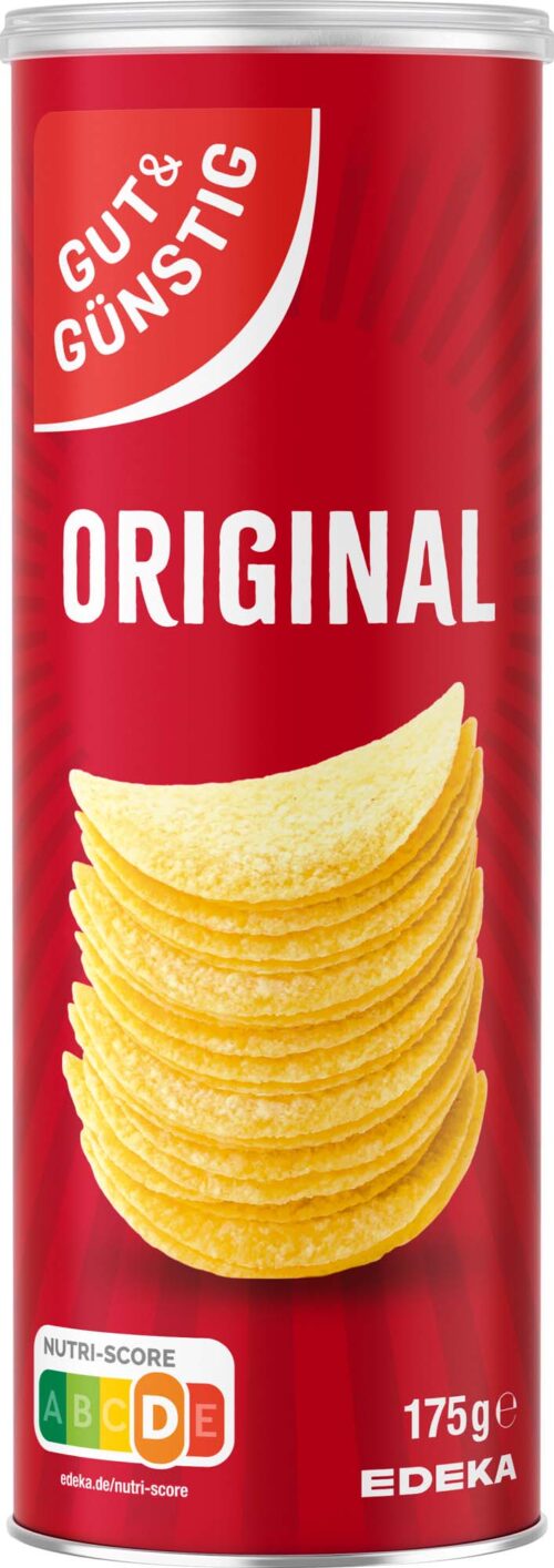 Gut & Günstig Stapelchips Salz 175g