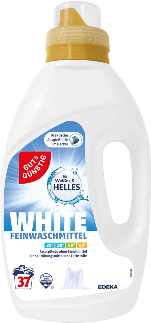 Gut & Günstig Feinwaschmittel White 37WL 1,5l