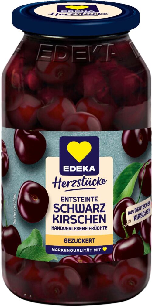 EDEKA Herzstücke Schwarzkirschen 680g