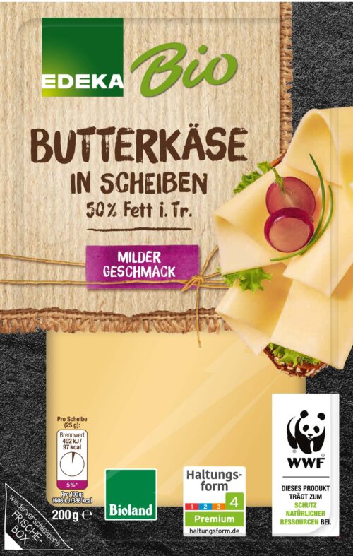 EDEKA Bio Butterkäse in Scheiben 50% 200g
