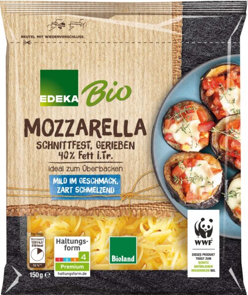 EDEKA Bio Mozzarella gerieben 40% 150g
