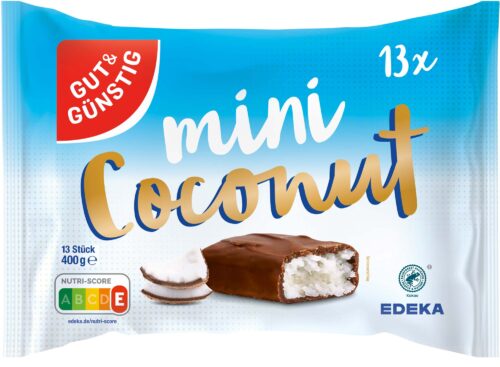 Gut & Günstig Mini-Kokos-Schokoriegel 400g