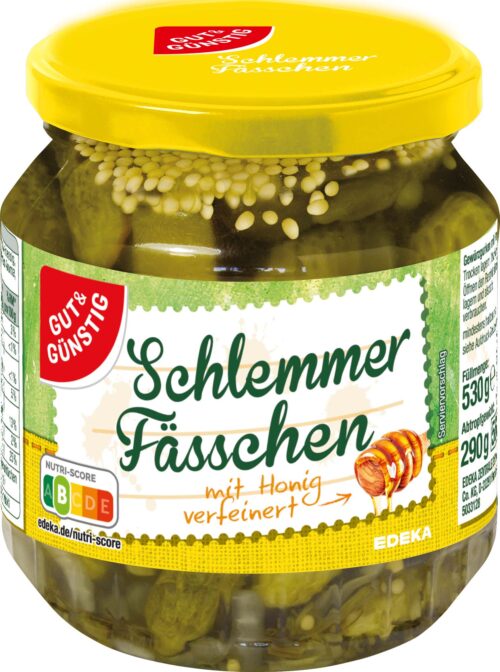 Gut & Günstig Schlemmerfässchen Honig 530g