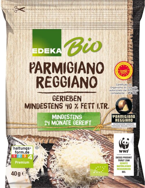 EDEKA Bio Parmigiano Reggiano 32% gerieben 40g