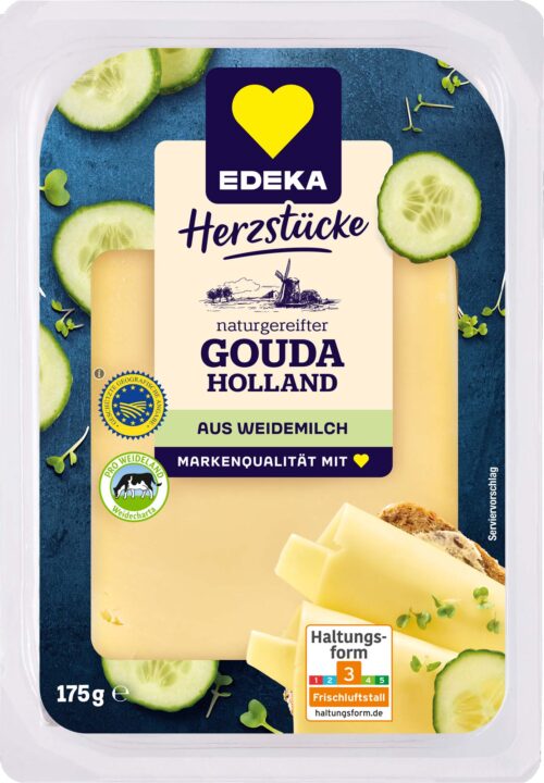 EDEKA Herzstücke Gouda in Scheiben 51% Fett i. Tr. 175g