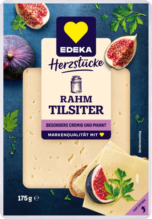 EDEKA Herzstücke Rahm Tilsiter Scheiben 55% 175g