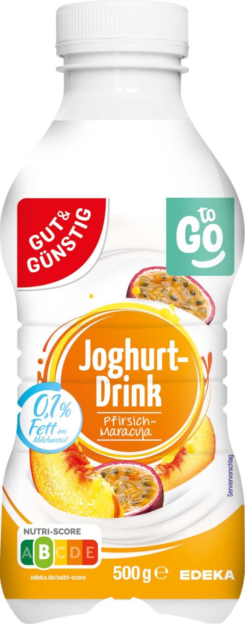 Gut & Günstig Joghurtdrink Pfirsich-Maracuja 500g