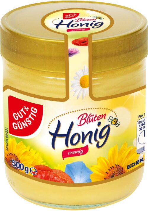 4311501042977 Gut & Günstig Blütenhonig cremig 500g