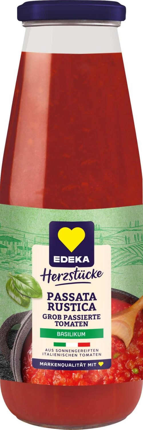 EDEKA Herzstücke Passata Rustica mit Basilikum 690g