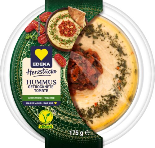 EDEKA Herzstücke Hummus mit getrockneten Tomaten 175g