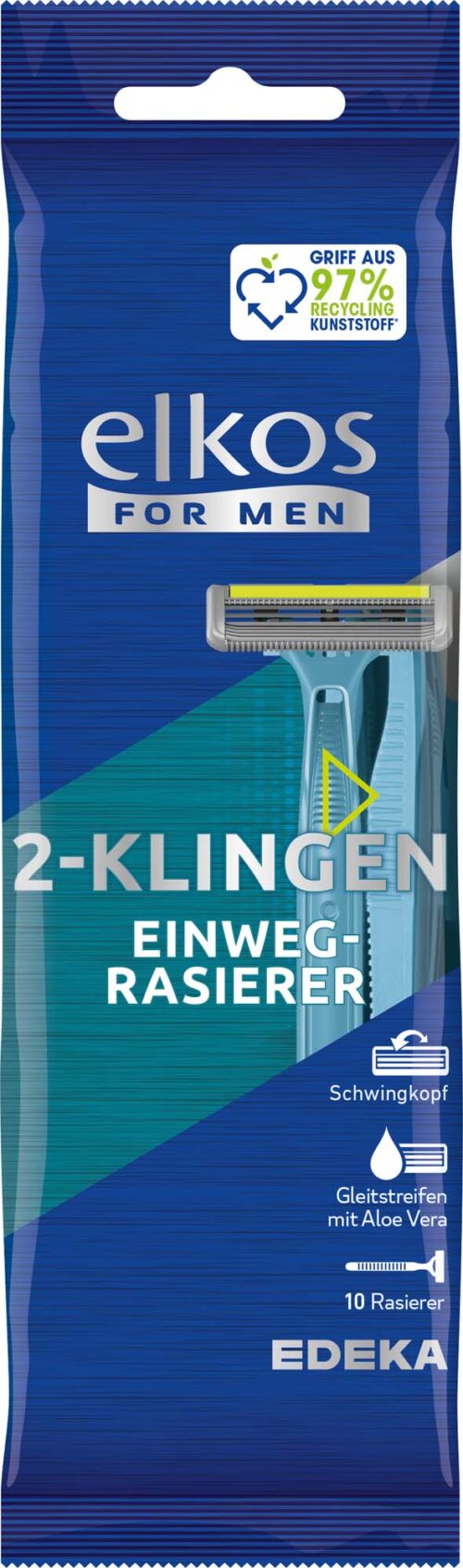 EDEKA elkos Men Einweg Rasierer 2-Klingen 10ST