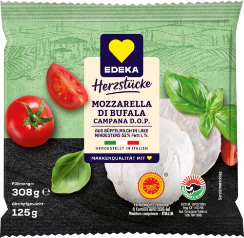 EDEKA Herzstücke Mozzarella Di Bufala Campana D.O.P. 308g