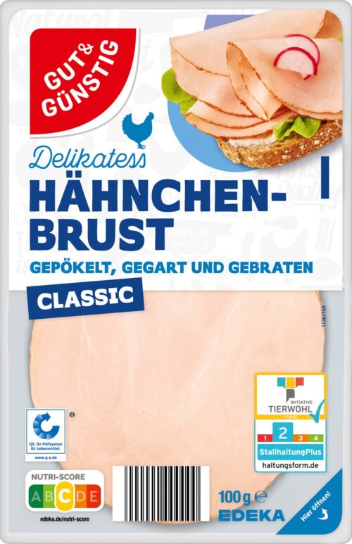 Gut & Günstig Hähnchenbrust 100g