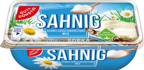 Gut & Günstig Schmelzkäsezubereitung Sahne 52% Fett i. Tr. 200g