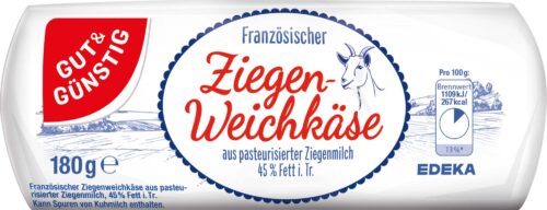 Gut & Günstig Französischer Ziegenweichkäse 45% Fett i.Tr. 180g