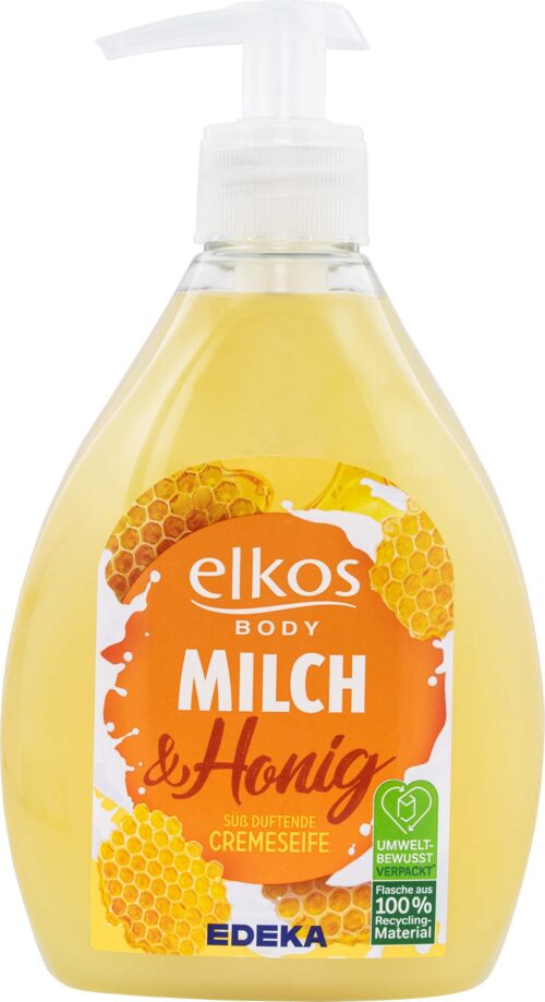 EDEKA elkos Cremeseife Milch & Honig 500ml