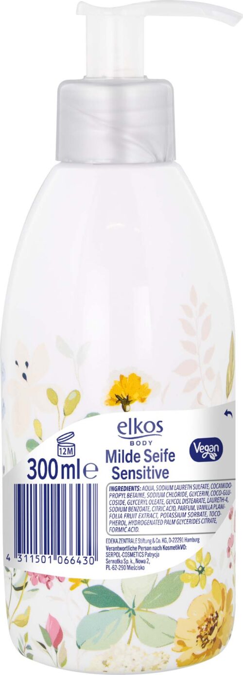 EDEKA elkos Deko Spender Milde Seife Sensistive 300ml