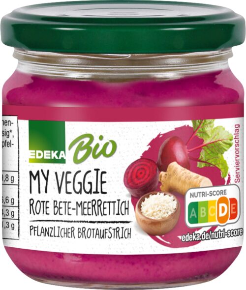 EDEKA Bio My Veggie Streichcreme Rote-Bete-Meerrettich 180g