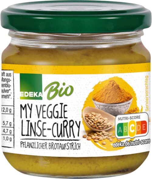 EDEKA Bio My Veggie Streichcreme Linse-Curry 180g
