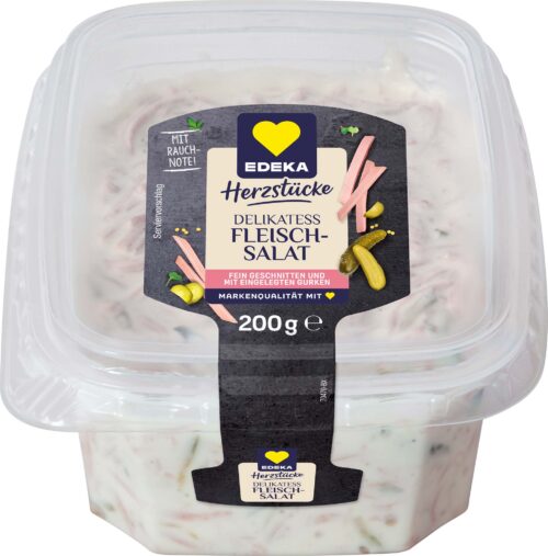 EDEKA Herzstücke Delikatess Fleischsalat mit Gurke 200g