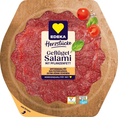 EDEKA Herzstücke Geflügelsalami 80g