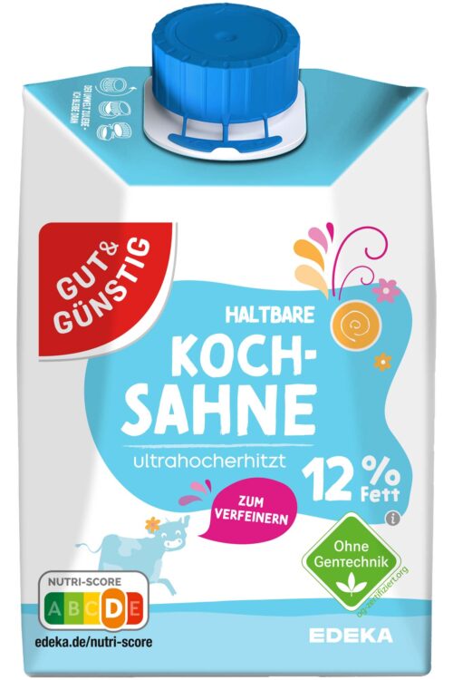 Gut & Günstig H-Kochsahne 12% 200g