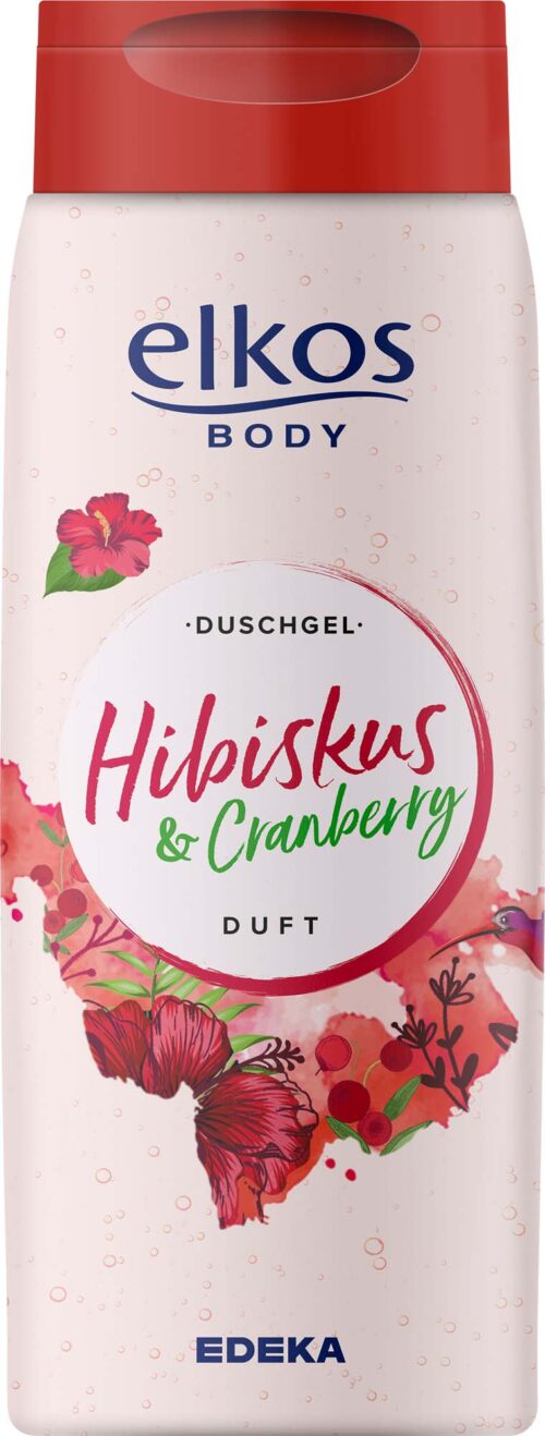 EDEKA elkos Duschgel Hibiskus & Cranberry 300ml