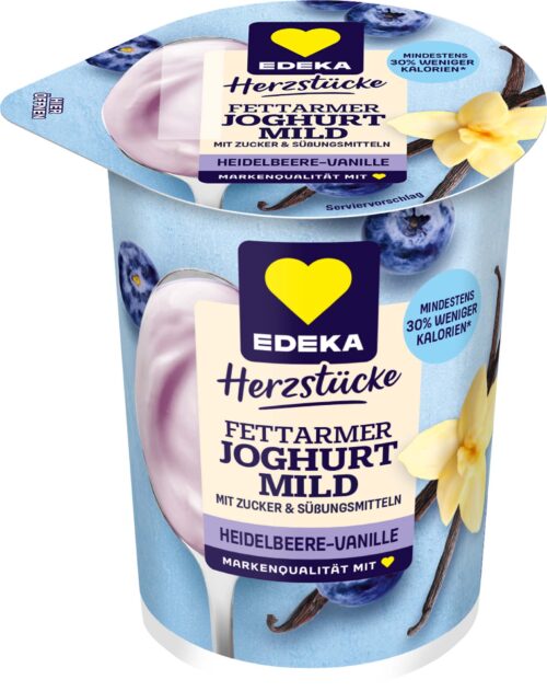 EDEKA Herzstücke Fettarmer Fruchtjoghurt 1,5% Heidelbeere 250g