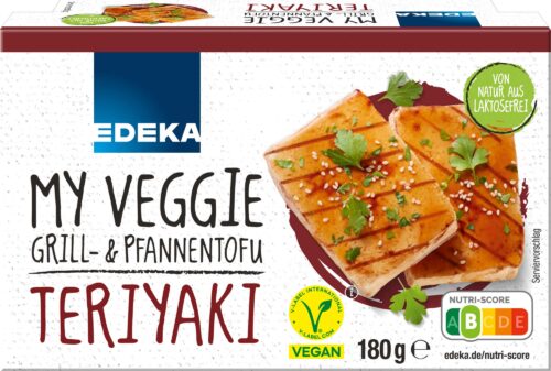 EDEKA My Veggie Grill-und Pfannentofu mariniert, Teriyaki 180g