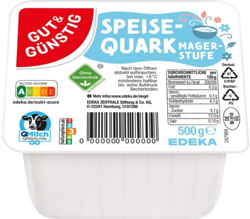 Gut & Günstig Speisequark Magerstufe 500g
