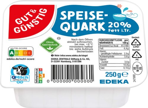Gut & Günstig Speisequark 20% 250g