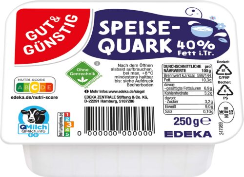 Gut & Günstig Speisequark 40% 250g