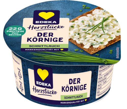 EDEKA Herzstücke Körniger Frischkäse mit Schnittlauch 20% 200g