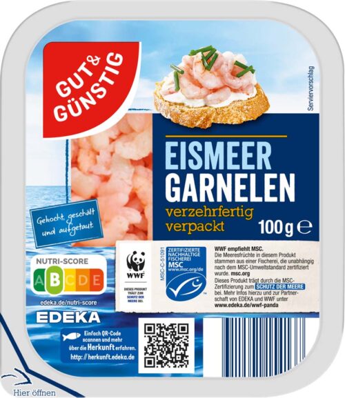Gut & Günstig Eismeergarnelen 100g