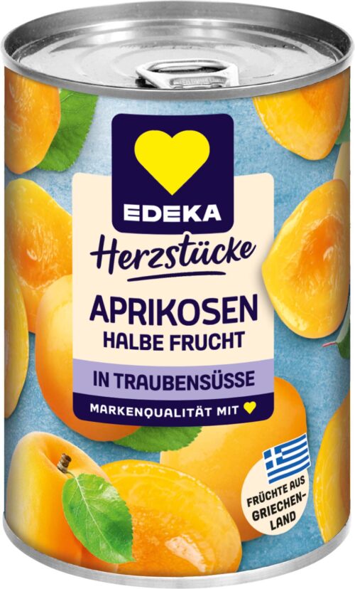 EDEKA Herzstücke Aprikosen, halbe Frucht 410g
