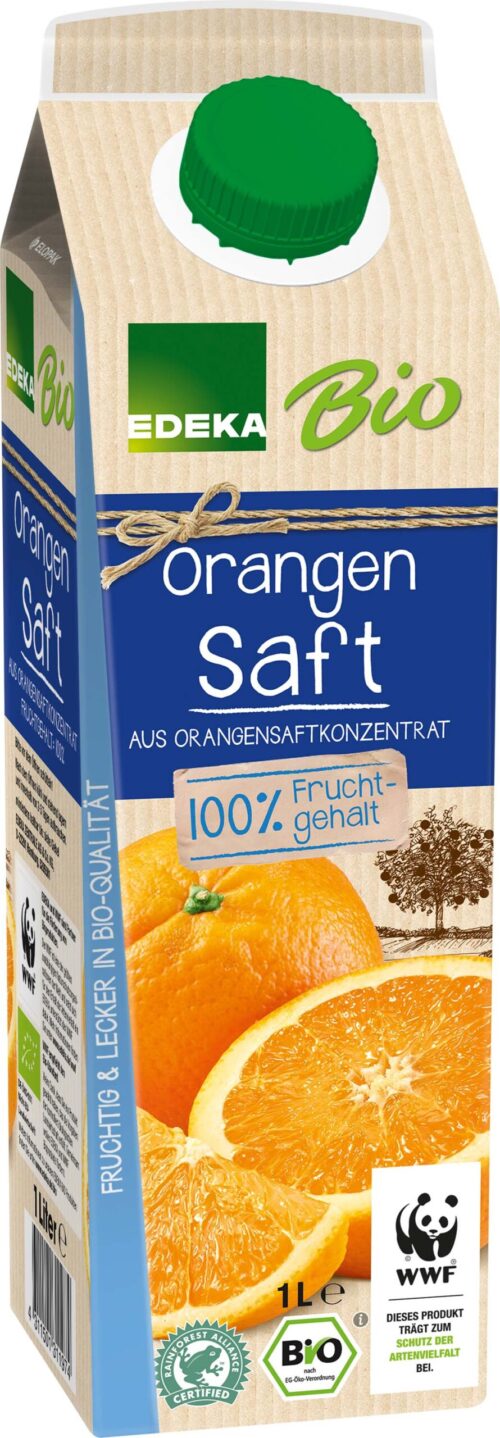 EDEKA Bio Orangen Saft 1l