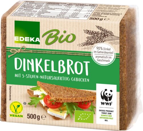 EDEKA Bio Dinkelbrot geschnitten 500g