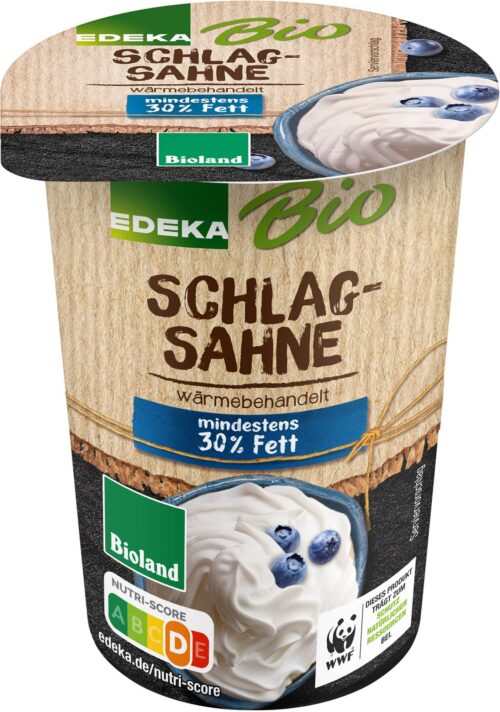 EDEKA Bio Frische Schlagsahne 30% 200g