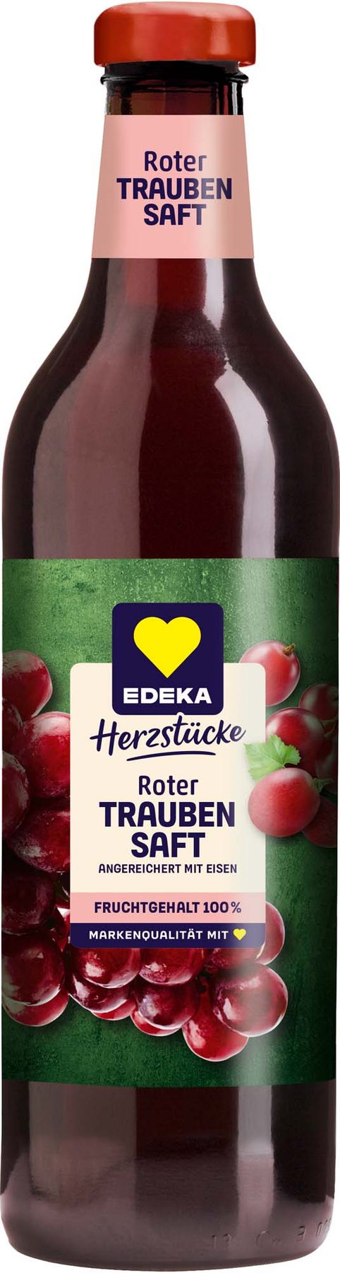 EDEKA Herzstücke Traubensaft rot 750ml