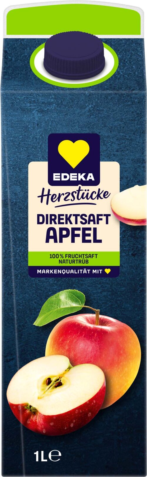 EDEKA Herzstücke Apfel Direktsaft naturtrüb 1l